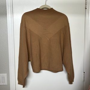 H&M oversized cowl neck tan sweater, size S, super soft in great condition.